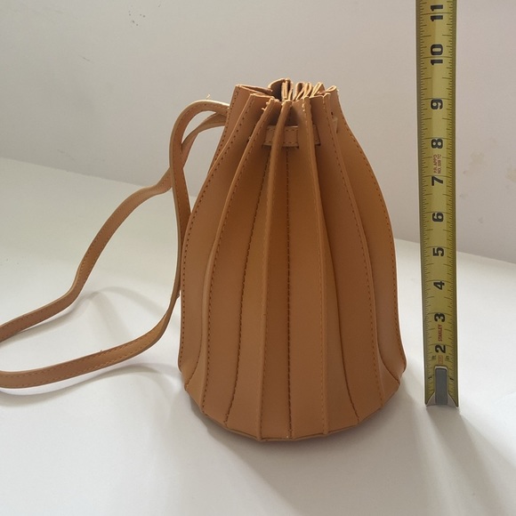 Drawstring Vegan Leather Bag - Picture 6 of 8